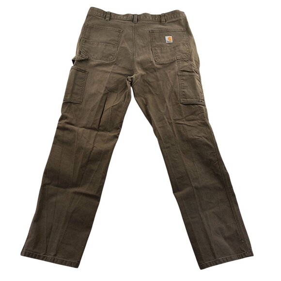 Carhartt Men's Cargo Pants Tag Size 38x34 Relaxed Fit Straight Leg Brown Casual - Picture 2 of 14